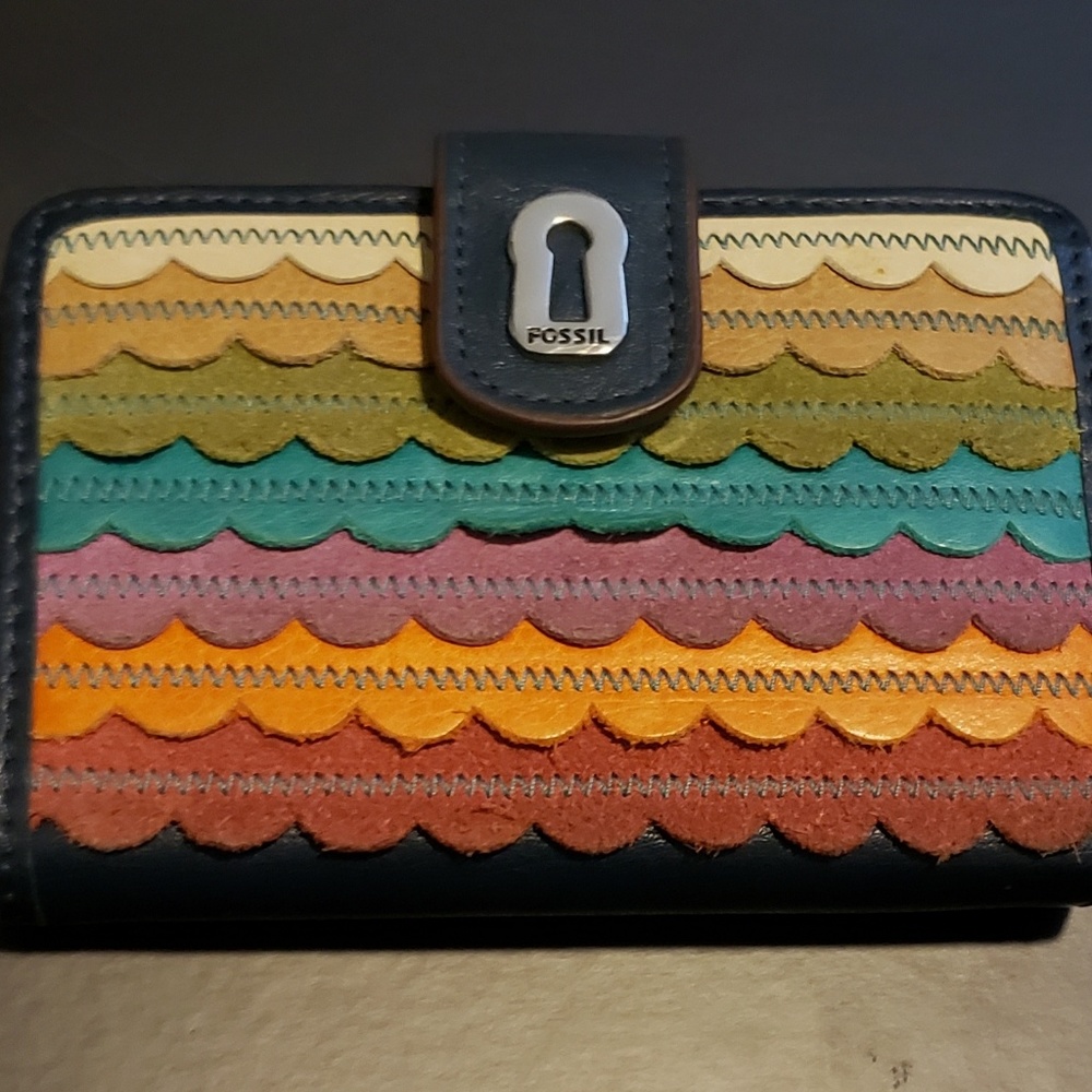 Multicolored Fossil wallet